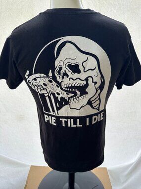 Lurking Class Pizza Pie Till I Die Men's Black T Shirt Size Small